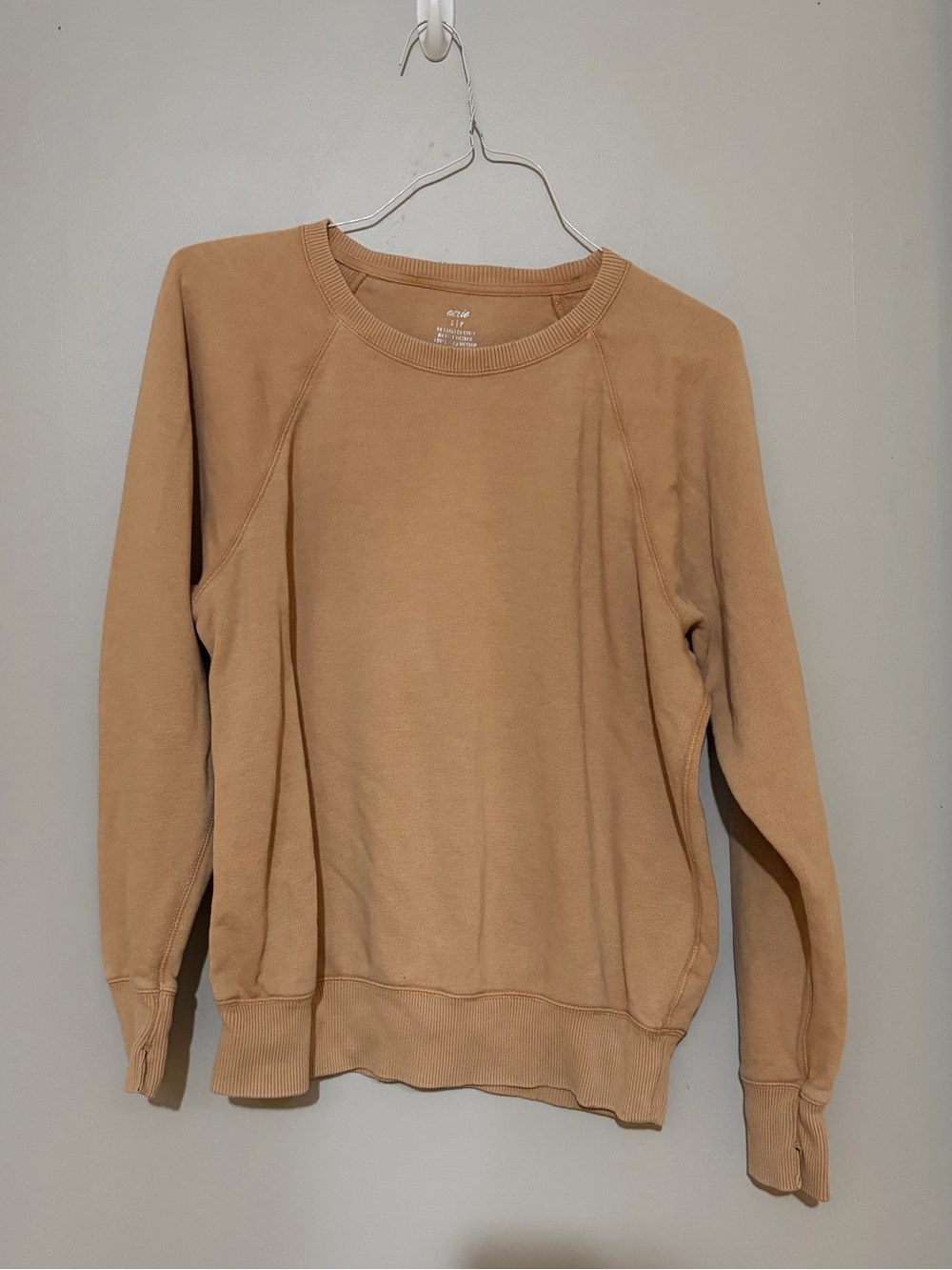 aerie Tan Crewneck Sweatshirt Size Small